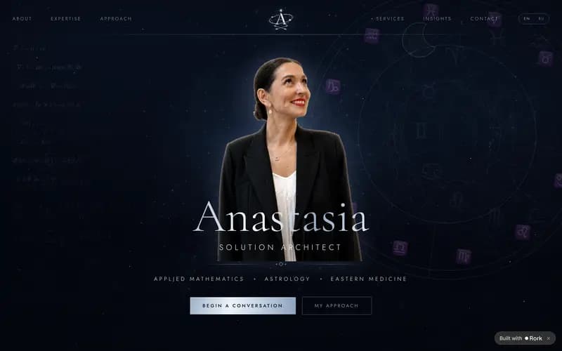 Anastasia website preview