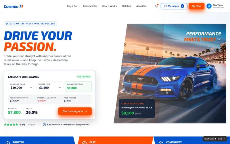 Carmeu website preview