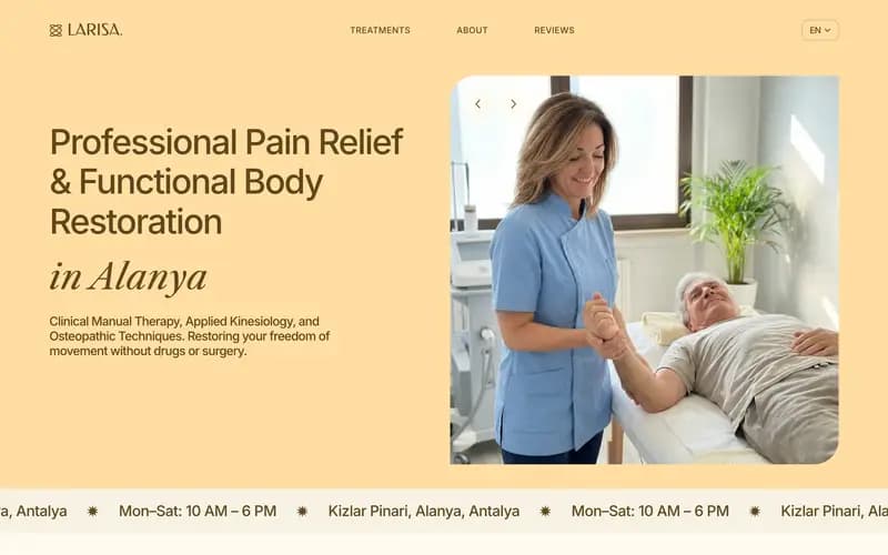 Massage in Alanya website preview