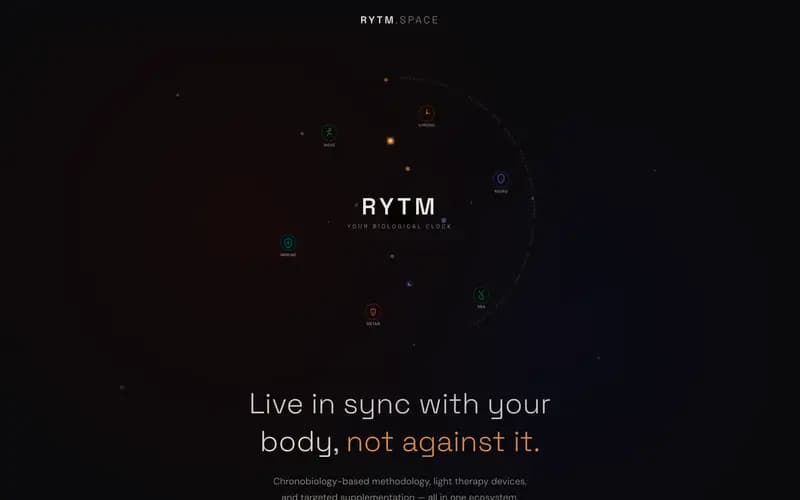 Rytm Space website preview